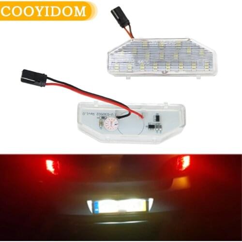 2PCS LED License Number Plate Light Lamps For Mazda 6 RX-8 2004-2012 For MAZDA6 2006-2011 Other number GS1D-51-270D car-styling
