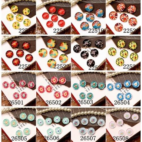 20pcs 12mm 20mm 25mm 30mm Glass Beads Cabochon DIY For Tray setting finding 22517-26508