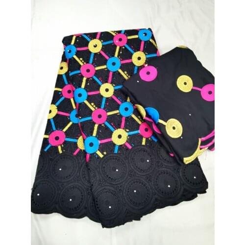 7yards Swiss Lace Fabric African Lace Faric 2021 High Quality Fashion Embroidery Dry Cotton Lace Swiss Voile Lace In Switzerland