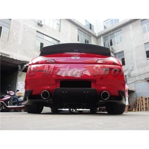 Car Accessories FRP Fiber Glass Rear Diffuser 3pcs Fit For 2008-2013 G Series V36 Coupe MP LB Works Style Rear Diffuser & Spats