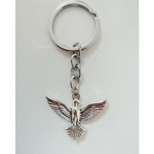Peace Dove Keychain Snow White Messenger Keychain Beautiful Pigeon Keychain Pendant Keychain
