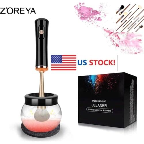 ZOREYA Electric Makeup Brush Cleaner Dryer Machine Quick and Professional Cleaning Tool Deeply Wash Most Sizes Brushes