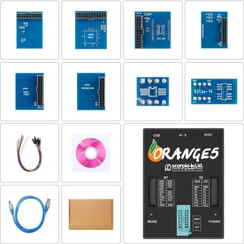 2019 Orange5 Programmer Diagnostic tool with Full Adapter orange5 ECU programmer Diagnostic Tools Orange 5 car accessories