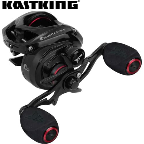 KastKing Spartacus II Ultra Smooth Baitcasting Reel 8KG Max Drag 7+1 Ball Bearings 7.2:1 High Speed Gear Ratio Fishing Coil