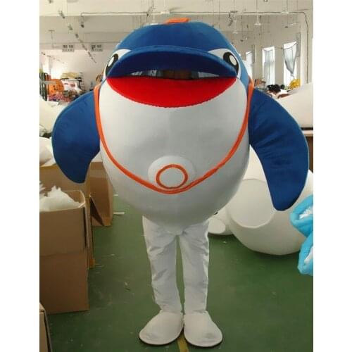 Dolphin Mascot Costume Suit Cosplay Party Fancy Dress Outfit Halloween Adults US