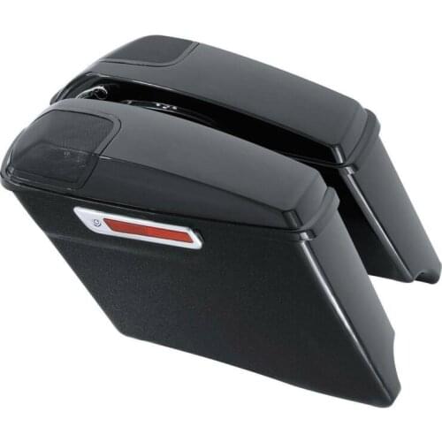 Motorcycle 4" Painted CVO Stretched Saddlebags For Harley Touring Road King Road Glide Electra Glide Street Glide 2014-2019