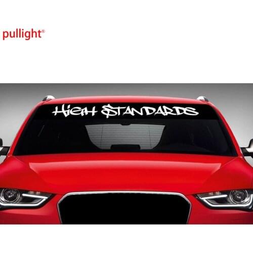 High Standards Car Decal Sticker Windshield Banner 4x4 Lifted Truck COLORS