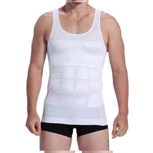 New Hot Mens Body Shaper Vest Underwear Shirt Firm Tummy Belly Buster Control Slimming Tank Tops