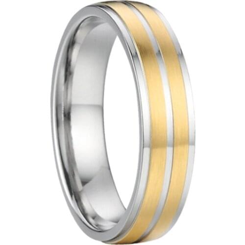 Couple Rings Gold Color Engagement Ring for Men Alliance Casamento Bague Mariage Hommes Alianca Anillo Alien Wedding Jewelry Who