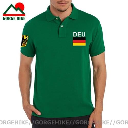 Federal Republic of Germany DEU polo shirts men short sleeve custom brands printed country team cotton nation emblem Polo shirt