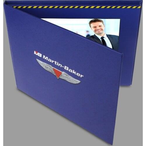 Hardcover 7inch Screen Brochure Universal Video Greeting Cards Fashion Design Video Advertising Cards