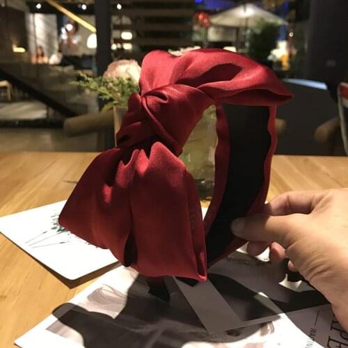 Womens Headband Twist Hairband Bow Knot Cross Tie Velvet Headwrap Hair Band Hoop