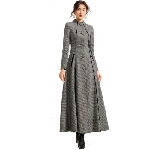 In winter season in 2020, the new long joker high-end female plover woolen cloth, cloth coat coat