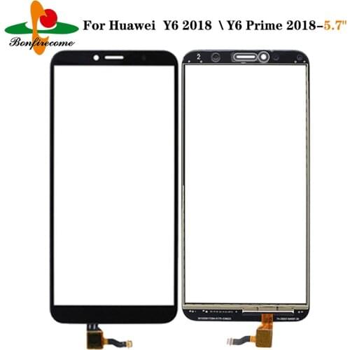 10Pcs\lot For Huawei Y6 2018 \Y6 Prime 2018 Touch Screen Touch Panel Sensor Digitizer Front Glass Touchscreen NO LCD