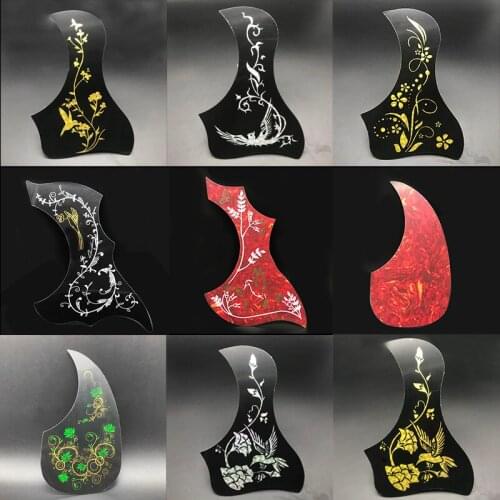 100pcs Acoustic Guitar Pickguard Self-adhesive DIY Celluloid Pick Guard for 40" 41" Folk Guitars Accessories