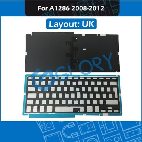 20pcs/Lot For Macbook Pro 15.4" A1398 Keyboard Backlight Backlit Replacement UK 2008 2009 2010 2011 2012