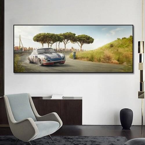 24 Hours Of Le Mans 911 RS Racing Car Poster Painting Canvas Print Nordic Home Decor Wall Art Picture For Living Room Frameless