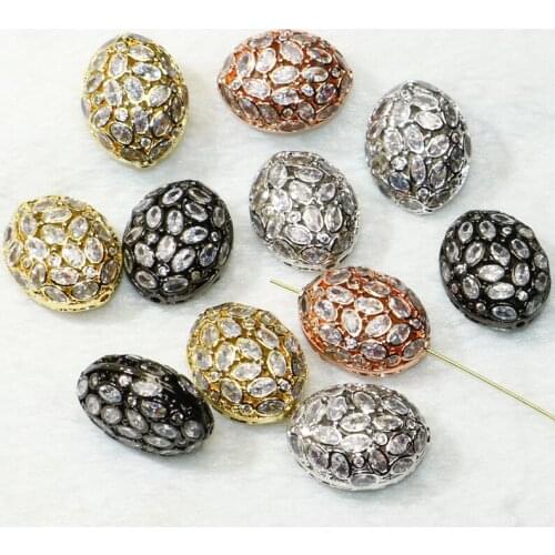 4Pcs Bead zircon Charms Mix color jewelry charms Accessories for jewelry making zircon pendant gift for lady 50270