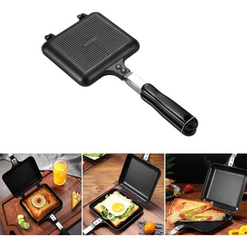 Double-Side Non-Stick Sandwich Maker Bread Toast Breakfast Machine Waffle Pancake Baking Barbecue Oven Mold Grill Frying Pan