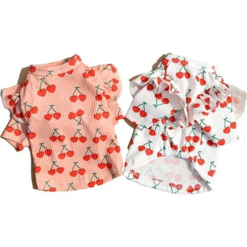 Dog T-shirt Spring Summer Dog Clothes Tee Shirt Apparel Cat Puppy Pomeranian Clothing Yorkshire Bichon Poodle Schnauzer Costumes