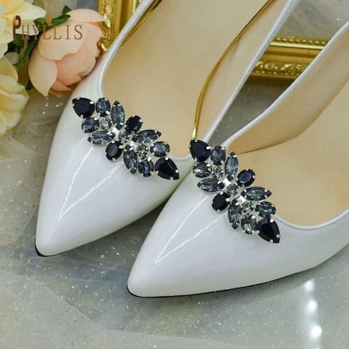 G13 Rhinestone Shoe Clips Bridal Shoe Cips for Pumps Faction Shoes Bungle and Accessories Removable Bridal Shoes Clips