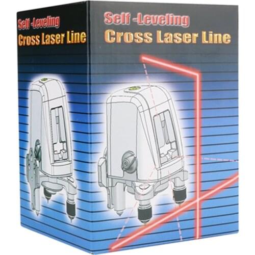 2 Red Lines 1 Point Laser Level Tape Measure 360 Degree Self-leveling Cross Laser Line Portable Tripod Laser Level Meter+Bag