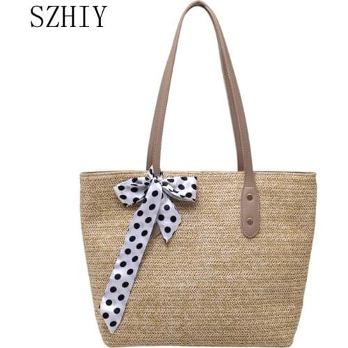 Summer Handbags for Women 2021 Designer Luxury Straw Bag Bolso Grande Torby Na Zakupy Eco Beach Paja Fashion Sac De Voyage Tote