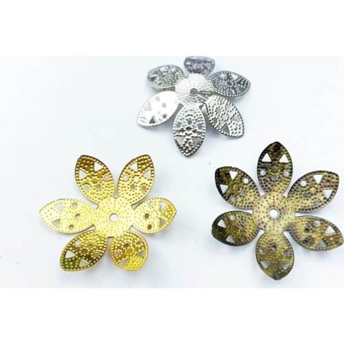 20pcs 27mm Filigree Metal sheets decorative for Jewelry Making Cosplay accessories Earring accessories