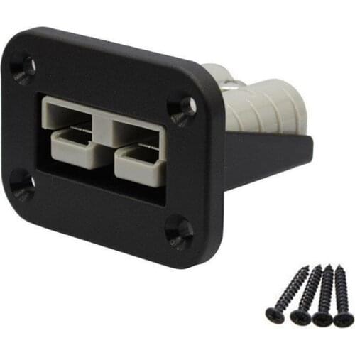 Flush Mount 50 Amp Plug Mounting Bracket Panel Cover Dual USB Ports For Ship Yacht Motorhomes Bus Battery Connector