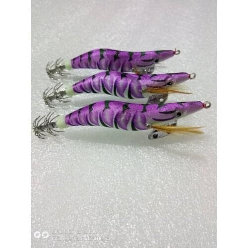 MROCTOPUS15pcs squid jigs squid hook, octopus jigs , wood shrimp ,squid lure,glow lure , fishinglure , fishingtackle10cm 12g15