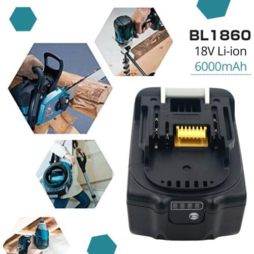 New Makita 18V 18000mah 18.0ah rechargeable power tool battery with LED lithium ion replacement LXT bl1860b bl1860 bl1850