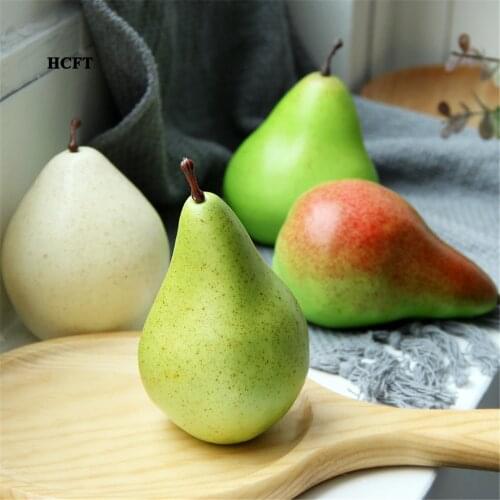 Photography props Home cabinet hotel bar cafe dining room restaurant Shop Store decoration fake pears artificial fruit model