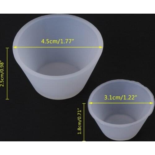 Silicone Mold Cup Dispenser DIY Epoxy Resin Jewelry Making Tool Handmade 2 Size