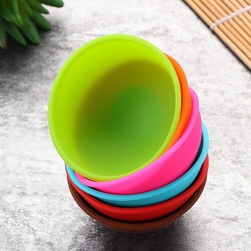 1Pcs Odorless Anti-Drop Silicone Facial Mask Bowl Mixing Kitchen Measuring Salt Sauce Sugar Butter Seasoning Bowl Home Supplies