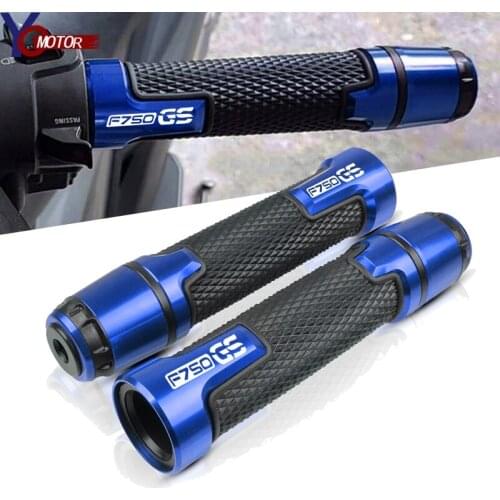 Blue/Green/Black New Motorcycle CNC Aluminum+Rubber Hand Grips For BMW F750GS F 750 GS 2017-2019 2018 7/8'' 22mm Handlebar Grip