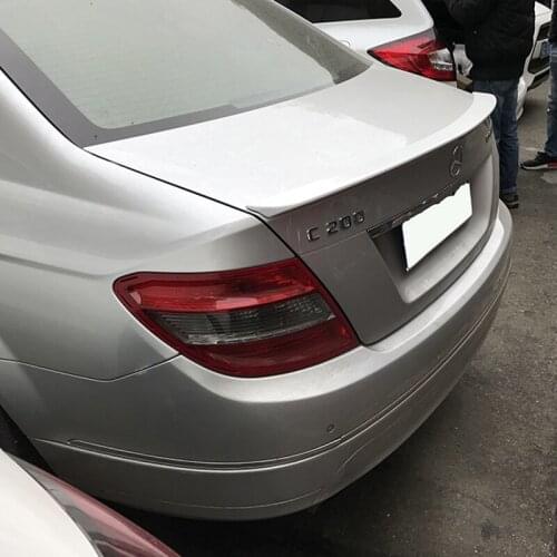 For Benz W204 Spoiler Abs Car Rear Wing Sedan for Benz W204 C180 C200 C260 C280 C300 C74 Spoiler 2008-2014 Carbon Fiber Look