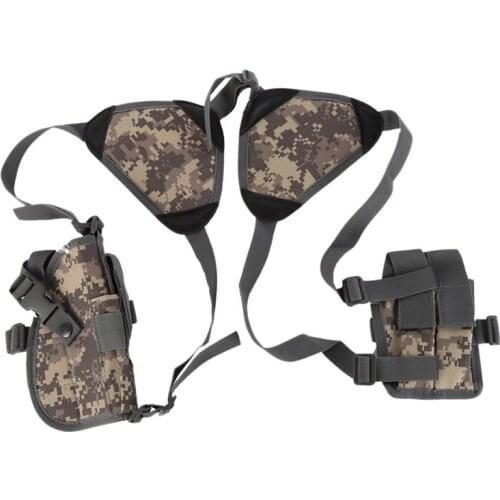 Universal Tactical Ajustable Shoulder Holster Pistol Armpit With Magazine Pouch Gun Holster Rig Gun Accessories
