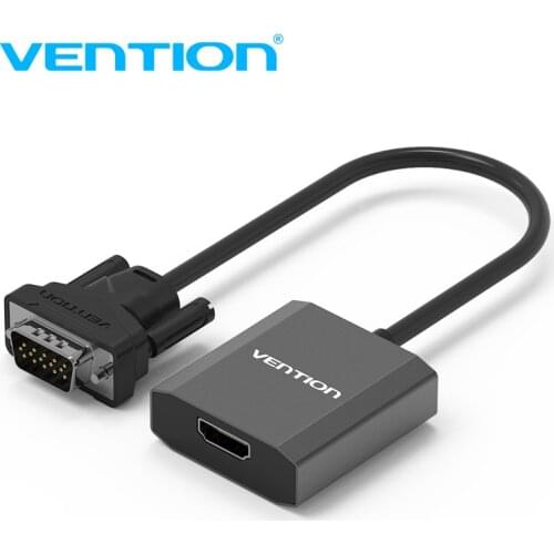 Vention VGA to HDMI Converter Cable Analog AV to Digital Converter Adapter with Audio 1080P for PC Laptop to HDTV Projector hot