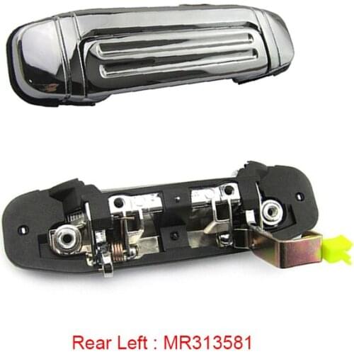 Rear Chrome Bright Exterior Outside Door Handle for Mitsubishi Pajero 1990-2004 V33 V43 V44 V45 V46 MR313581 MR313582