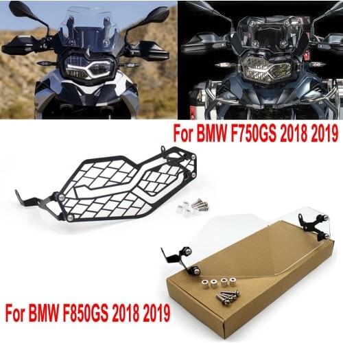 Headlight Protector Guard For BMW F850GS F750GS F 850 GS F 750 GS Motorcycle Headlight Grill Cover after market Stainless Steel