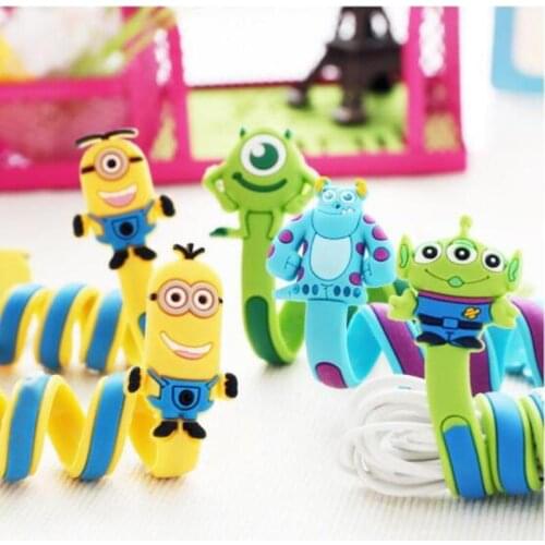 1PCS Practical Creative Cartoon Animal Headphone Bobbin Clip Multi-function Coil Winder Holder Home Office Storage Organization