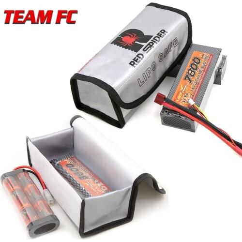 1pc Lipo Battery Portable Fireproof Explosion-proof Safety Lipo Battery Bag Fire Resistant 185x75x60mm for RC Lipo Battery