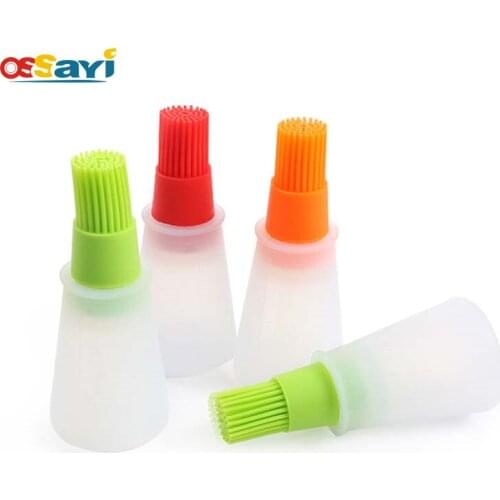 1Pc Silicone Oil Sprayers Honey Sauce Dispenser Basting Brush Heat Resistant Baking BBQ Kitchen Tools