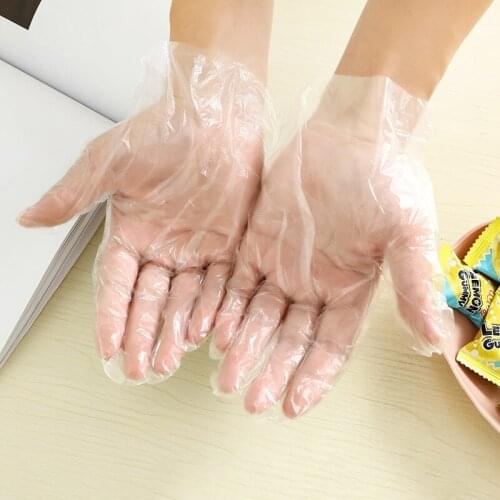 200pcs/lot Food Plastic Gloves Disposable Gloves for Restaurant Kitchen BBQ Eco-friendly Food Gloves Fruit Vegetable Gloves PE