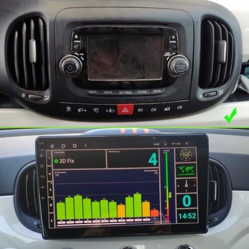 Android 10 Bluetooth GPS Car Player Multimedia For FIAT 500L 2013 2G 16G Vehicle Radio