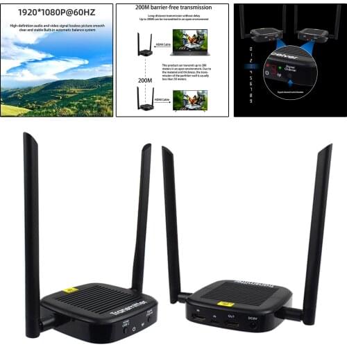 200M Wireless -compatible Extender 2.4GHz/5GHz HD 1080P 1.3 Extender Transmitter Receiver WIFI Extender