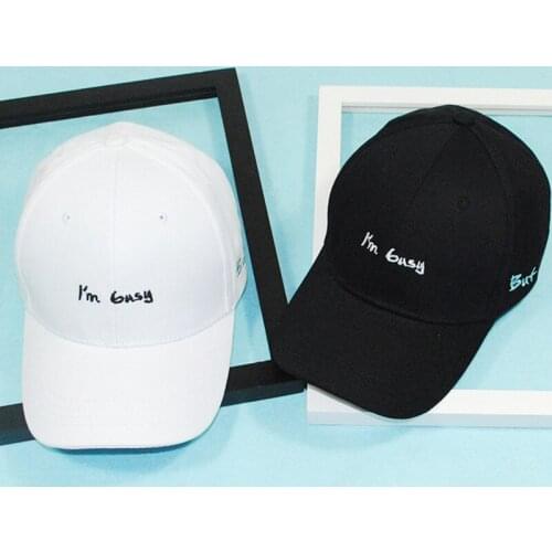 Boys Girls Baseball Cap Fashion Letter Embroidered Hat Couples Hat Adjustable Iron Buckle for Summer Sports Hiking Camping -OPK