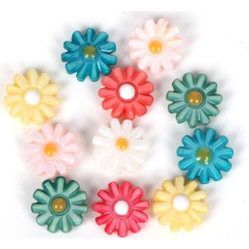 5pcs 12mm Daisy Natural Freshwater Shell Beads Flower Shell For Jewelry Making Diy Necklace Charms Bracelet Accessories