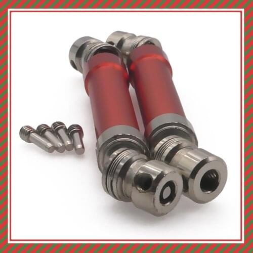 2pcs anodized Alloy center CVD drive shaft for rc hobby model car 1:10 HPI Venture Toyota FJ Cruiser crawler upgraded parts