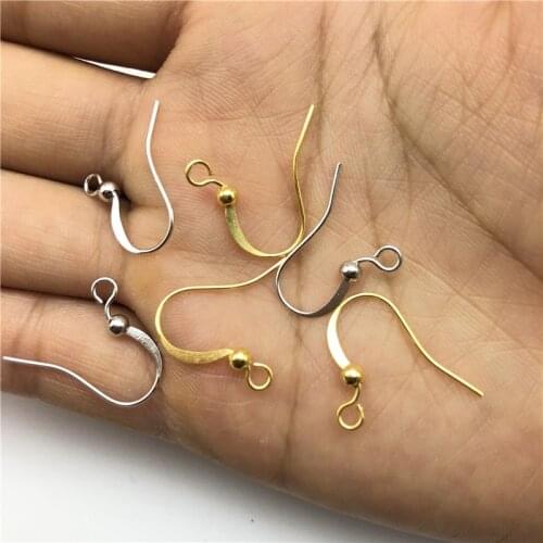 JunKang Wholesale 100PCS(50pair) Findings Earring Hook Coil Ear Wire DIY Jewelry Making